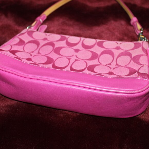 Vintage Y2K coach pink signature demi hampton shoulder bag - Picture 4 of 6
